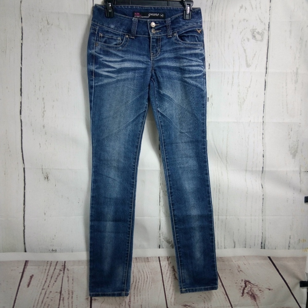 Grane Kim Low Rise Curvy Skinny Jeans Juniors 3